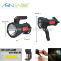 100% 3W LED Encendido - 50% 3W LED Encendido - 6W COB Encendido Batería Proyector Reflector